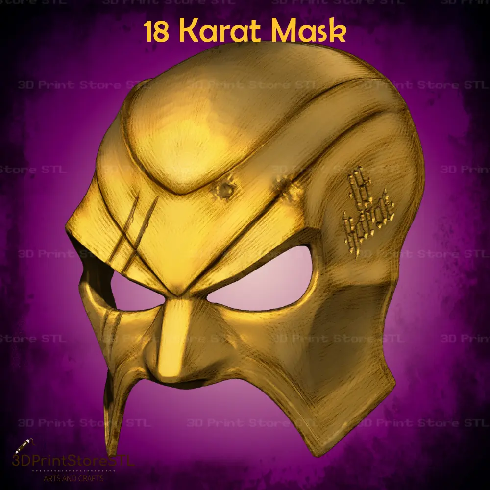 maschera 18 Karat per Cosplay - File STL