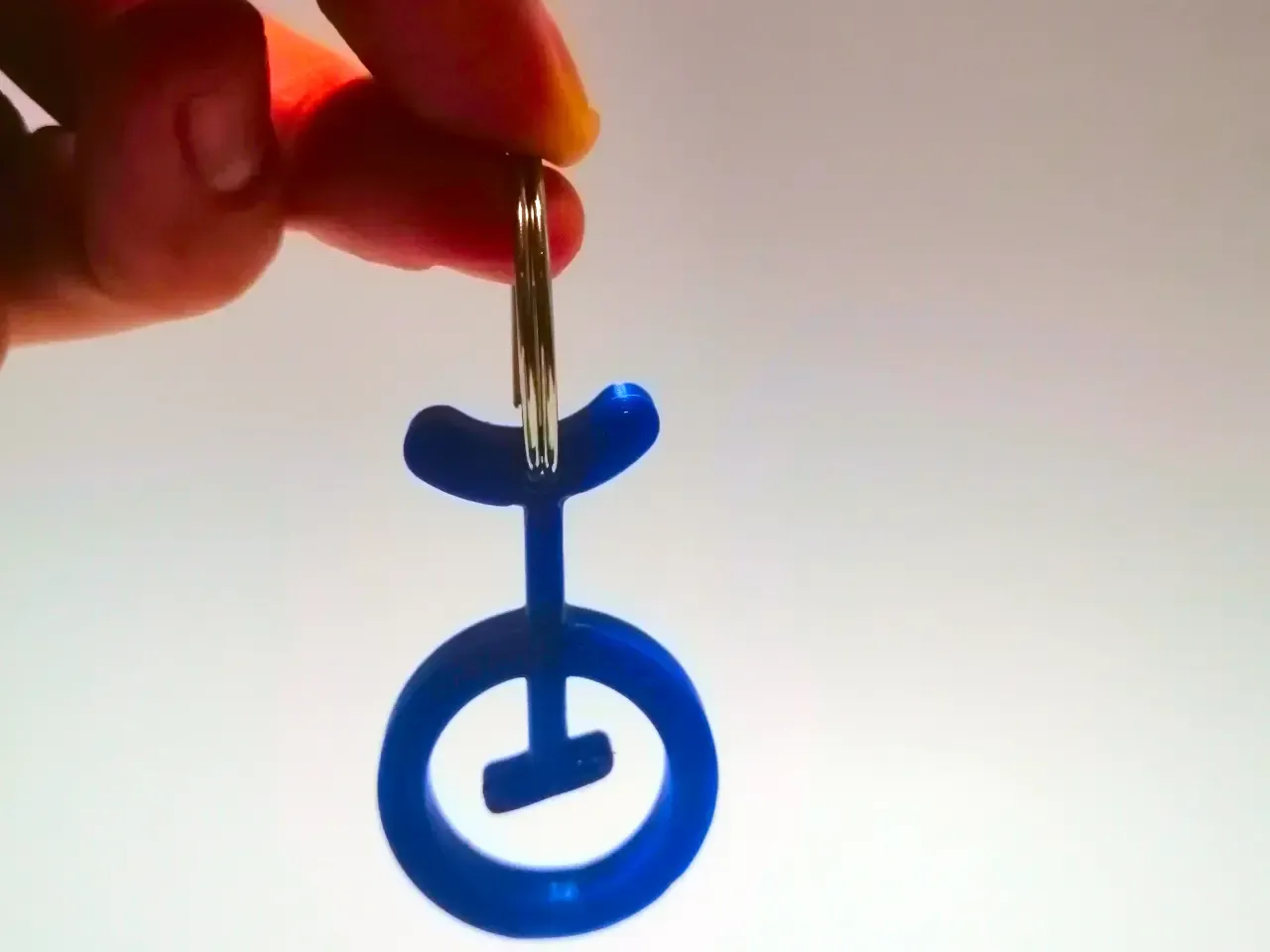 Unicycle keychain