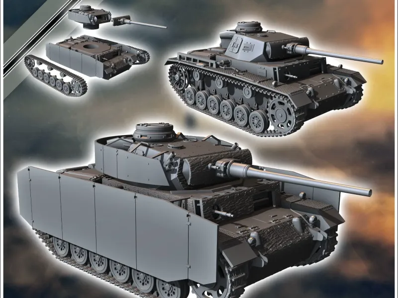 Panzer III Ausf. M - WW2 miniatures armor war flames world t