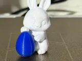 Easter Bunny with Egg Figurine – No AMS-0