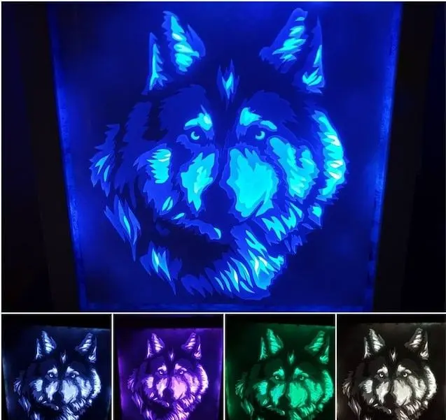 Wolf Head light box