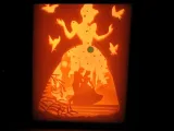 cenicienta lightbox (shadow box)-0