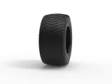 Pulling tractor rear tire 13 Scale 1:25-1