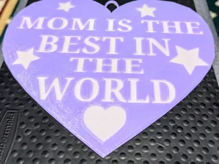 Love Mom Heart Decor