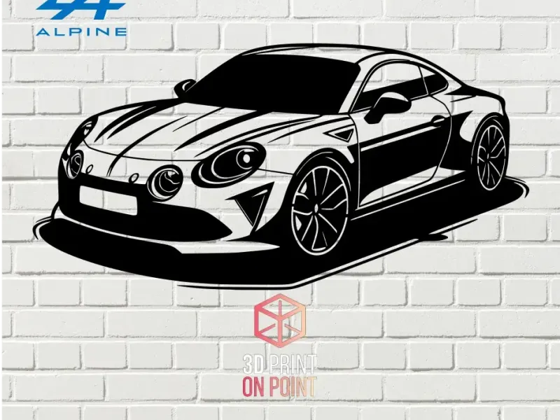 ALPINE A110 - 2D WALL ART #2