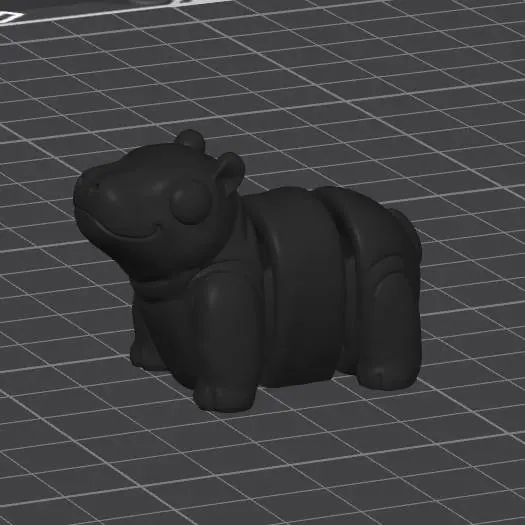 Baby Hippo Articulated Toy