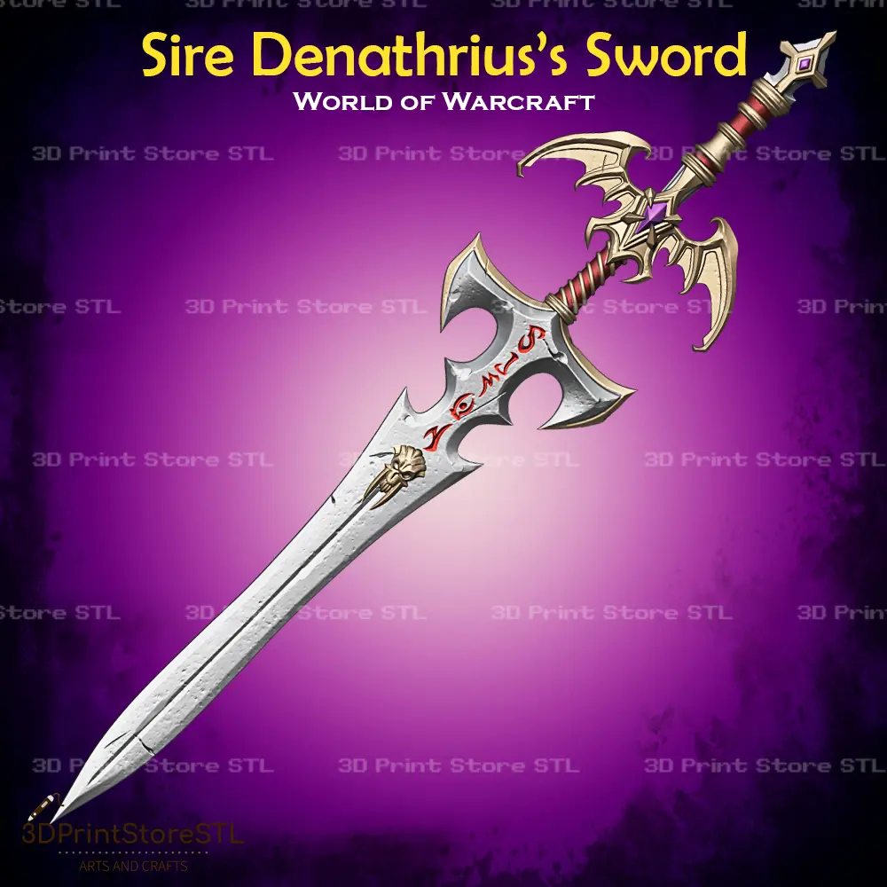Sire Denathrius Sword Cosplay World Of Warcraft - STL File