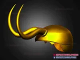 Classic Loki Helmet - Marvel Cosplay - Loki Tv Series-1