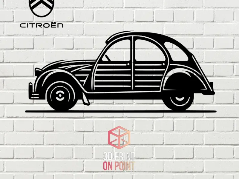 CITROEN 2CV - 2D WALL ART #1