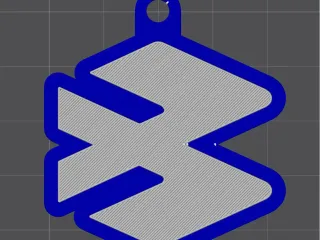 Bajaj logo keychain - llavero