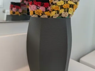 hexagonal shaped vase