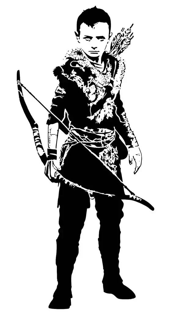 Atreus GOW stencil