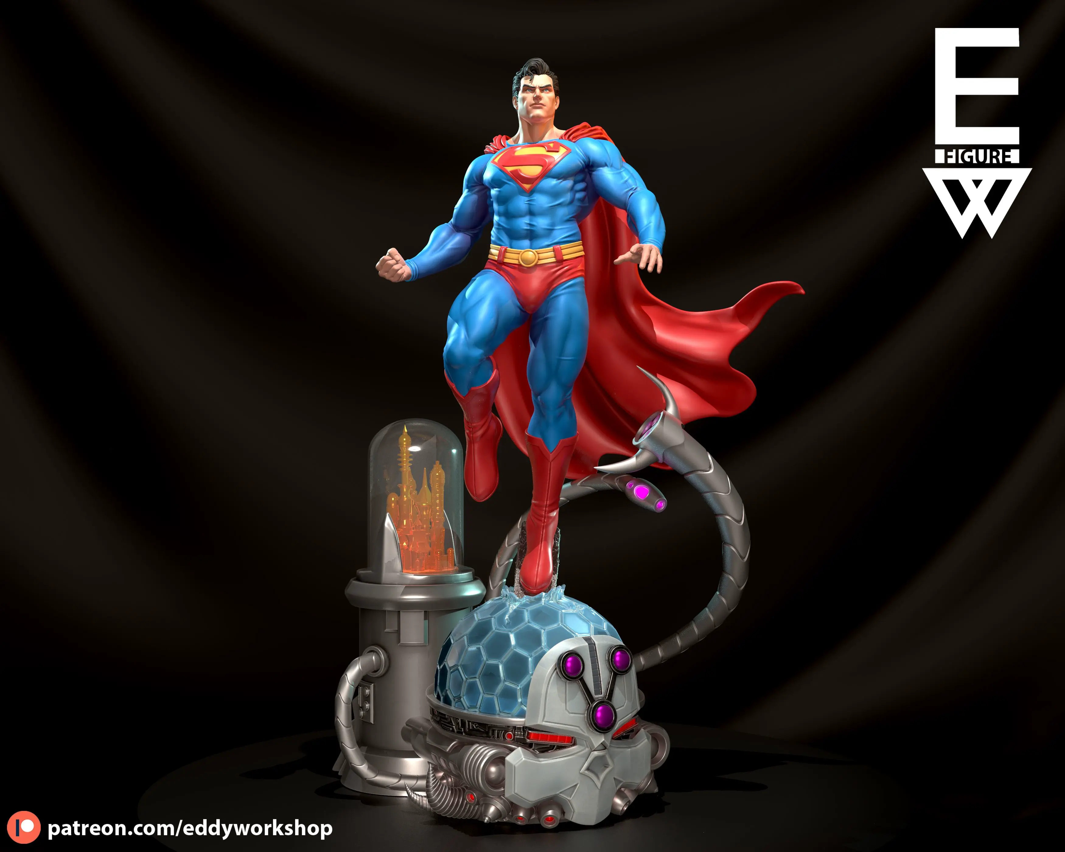 SUPERMAN - STL 3D LISTO PARA IMPRIMIR