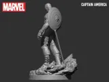 Kaptan Amerika 3d baskı modeli-4