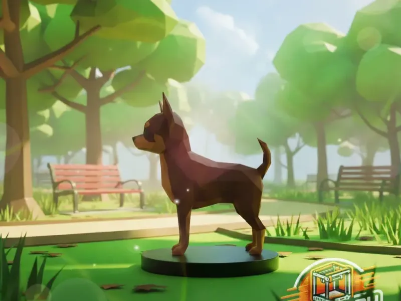 Chihuahua lowpoly