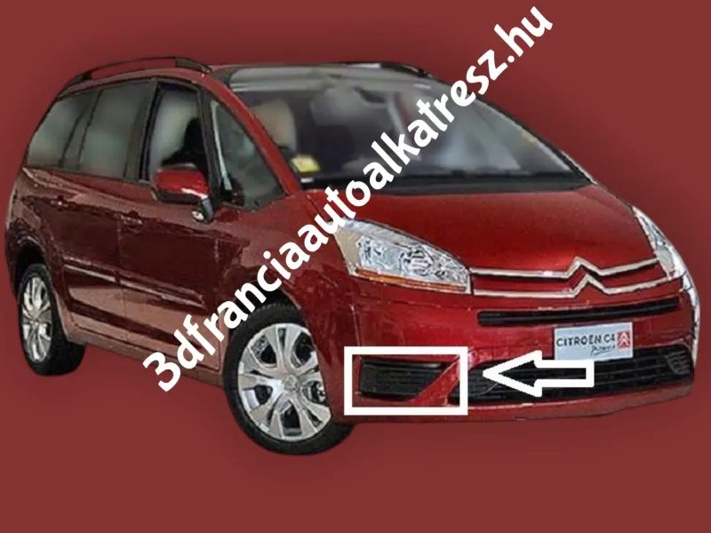 C4 Picasso első lökhárító burkolat,ködlámpa fedél 9654196677