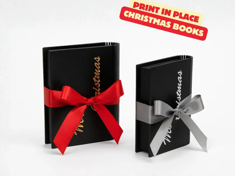 PRINT IN PLACE CHRISTMAS BOOKS / GIFT BOX IDEA