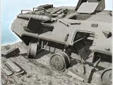 Carcass of Soviet Russian BTR 80 armored personnel carrier-8