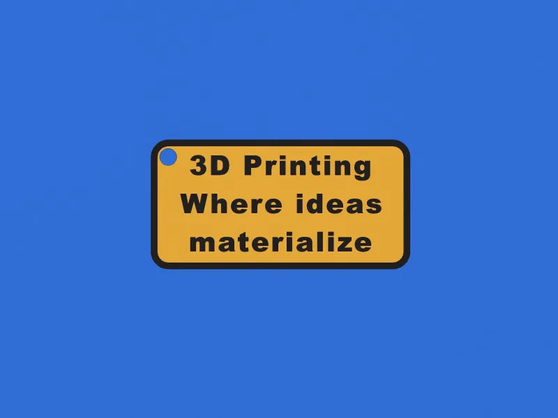 3D Quote Keychain - 1
