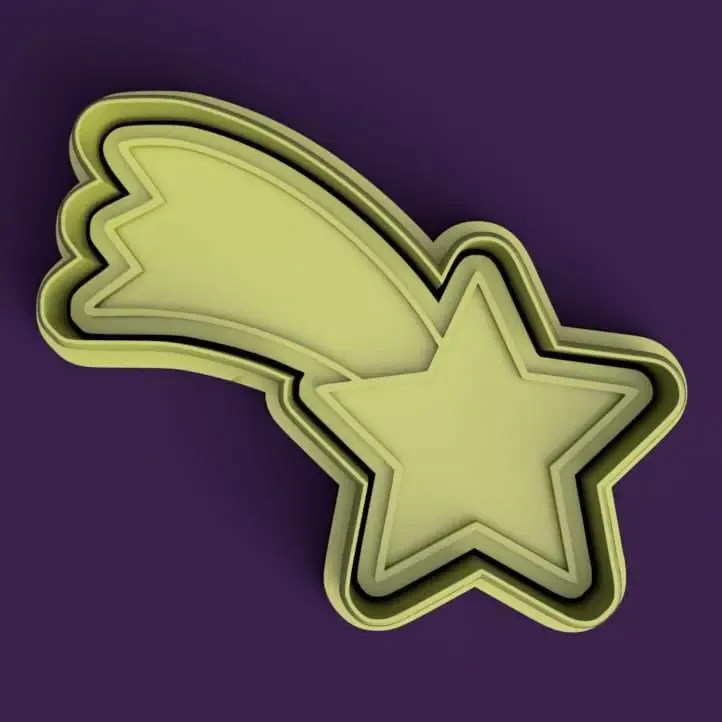 shooting star cookie cutter - estrella fugaz