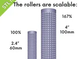 Basic Textures Clay Rollers, stripes, grooves, Set 34-3