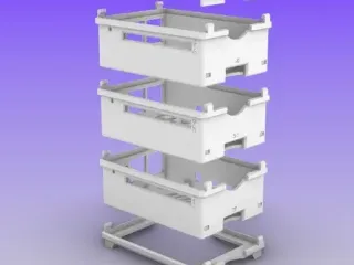 Raspberry Pi 4 Modular Stacking Cluster Case by SJOGERST 