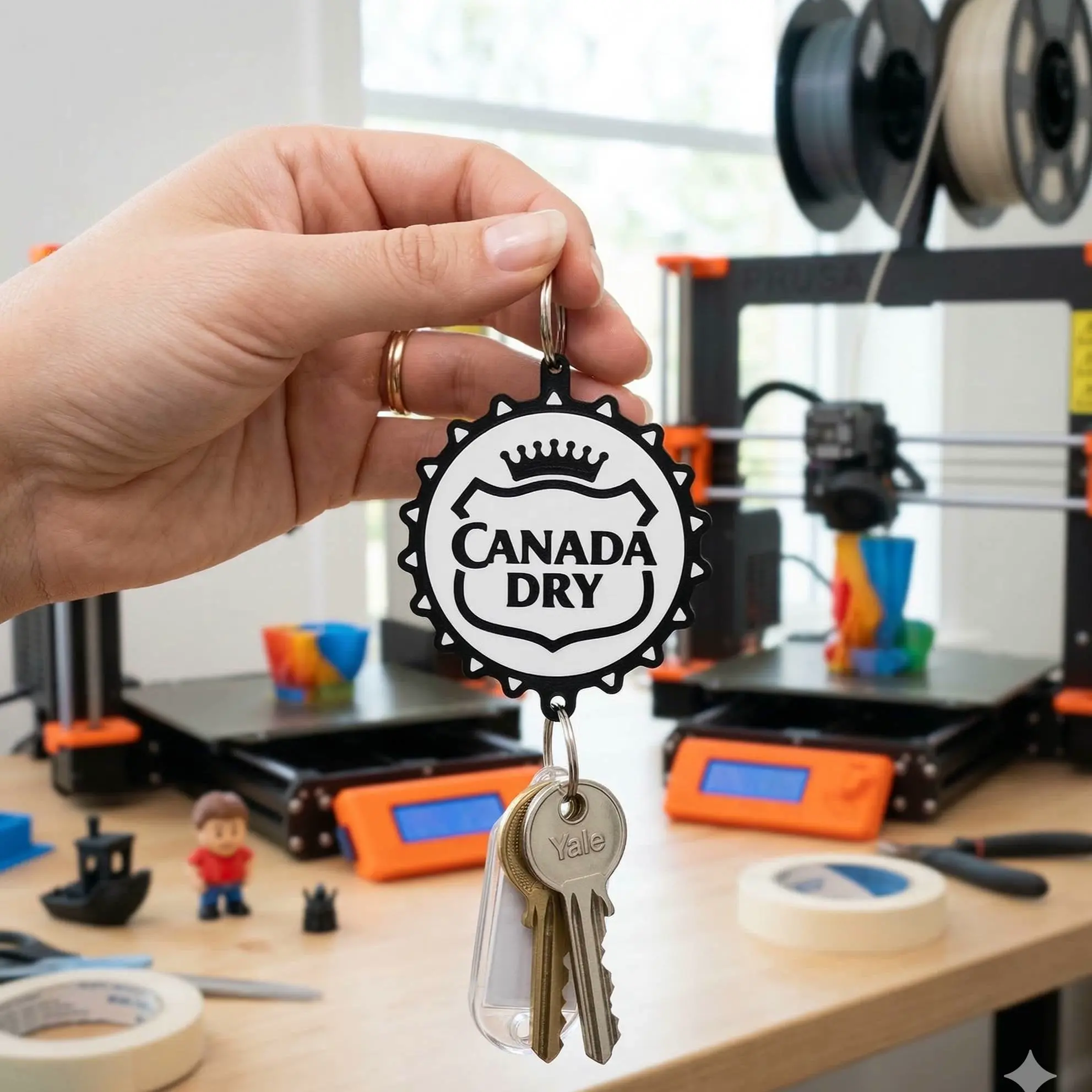 LLavero de Tapitas de Gaseosas - Canada Dry
