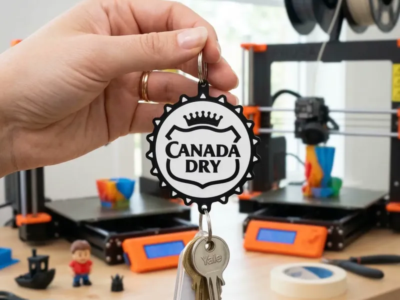 LLavero de Tapitas de Gaseosas - Canada Dry