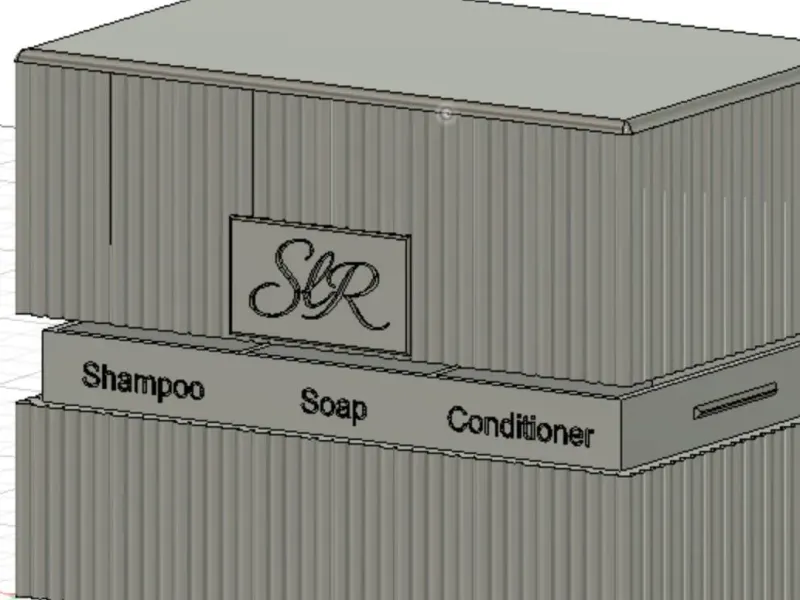 Travel Soap Dish (3-bars) with SLR Monogram