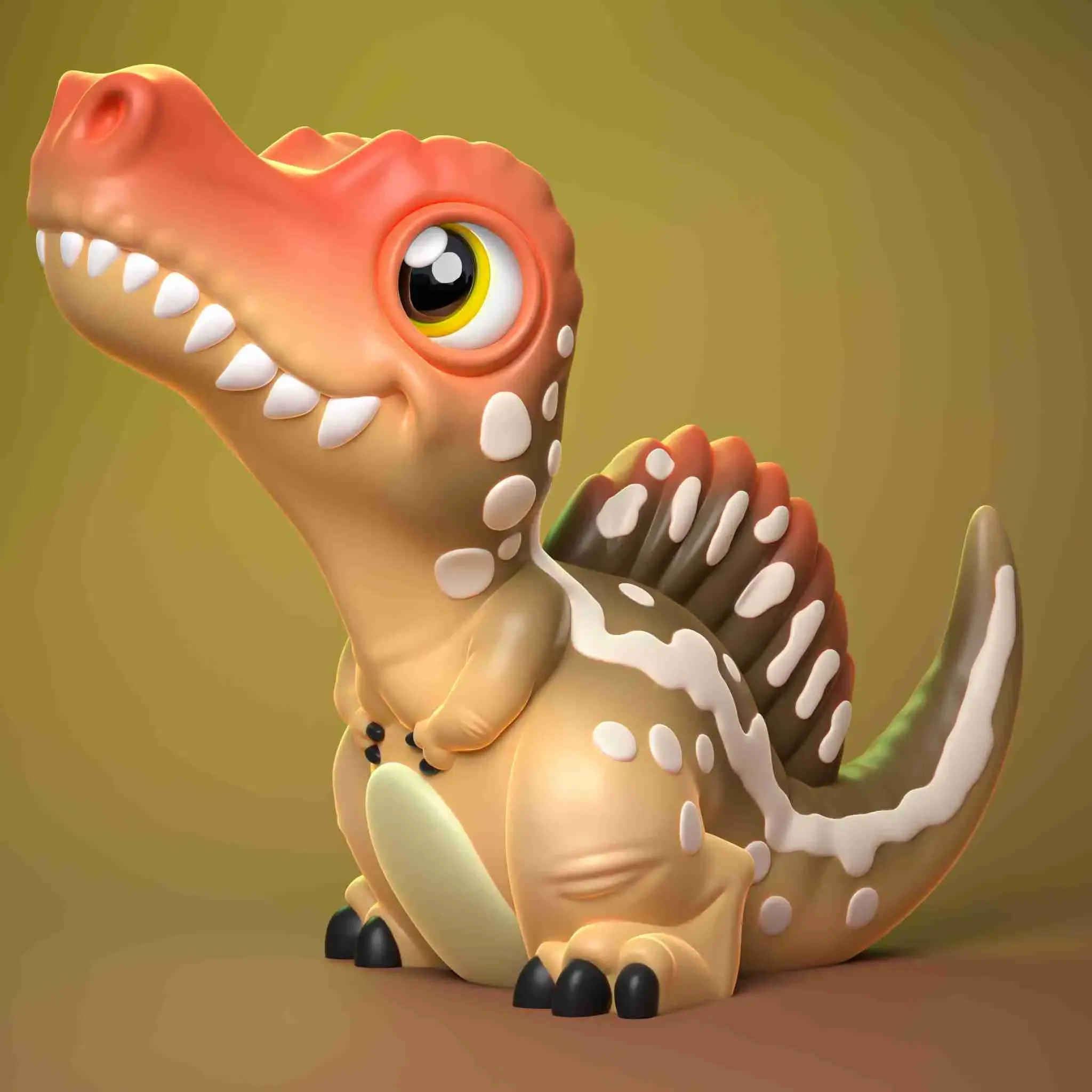 CUTE SPINOSAURUS (PRINT IN PLACE)