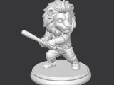 Lion Baseball Slugger Trophy-8