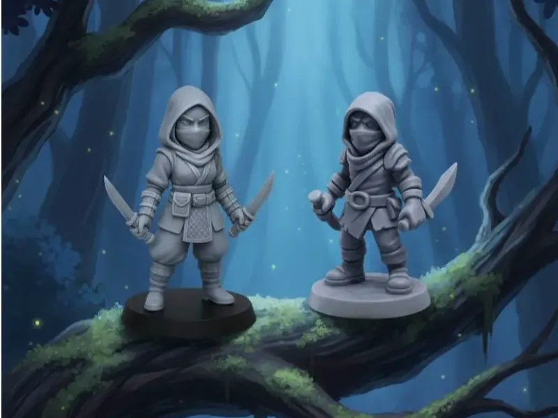 DnD Rogue Miniatures (5cm) - Rol