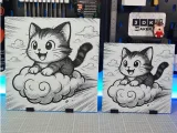 Cute Cat on Cloud - Hueforge-0