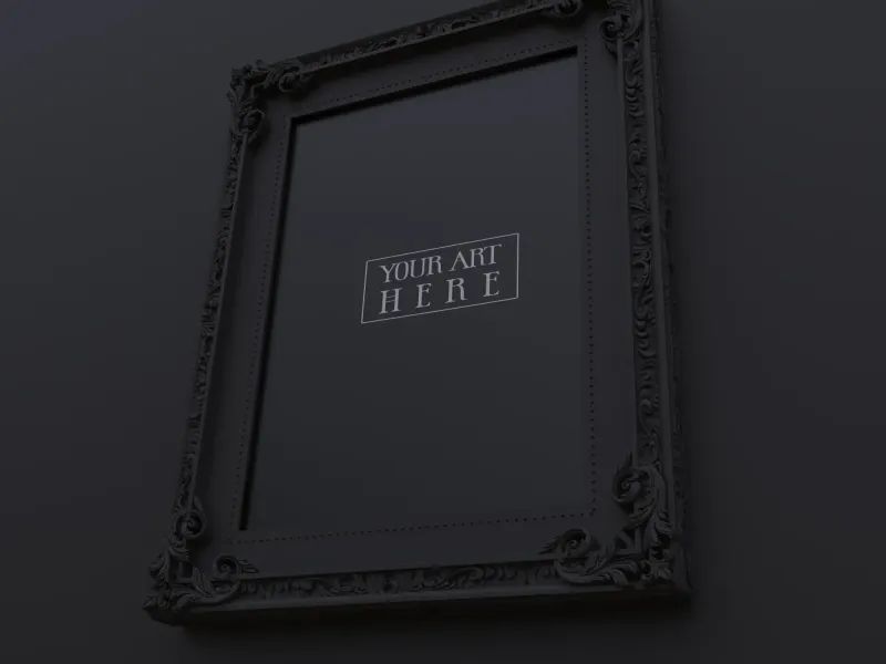 A4 Frame Baroque Gothic n.7