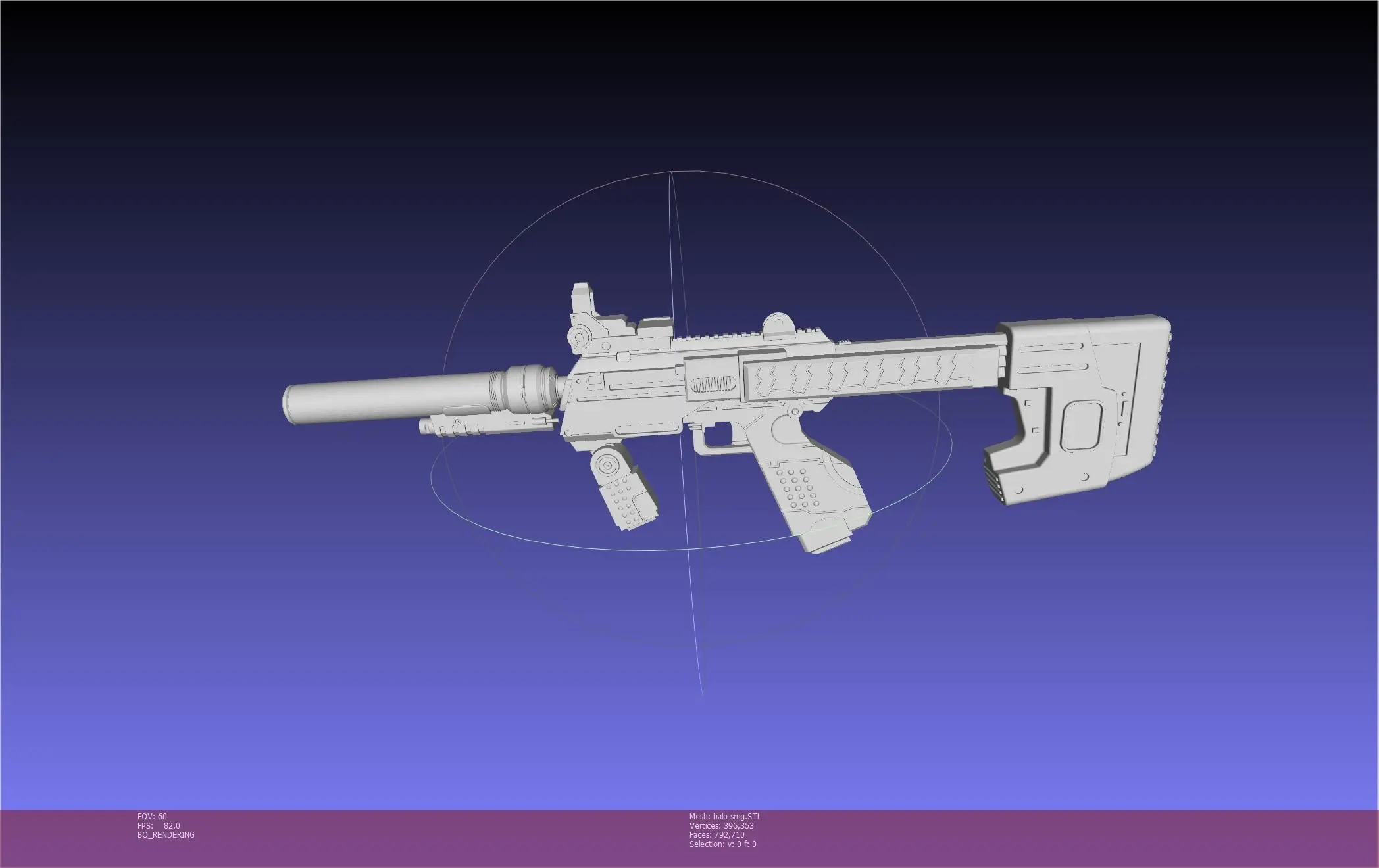 Halo ODST SMG Basic Model