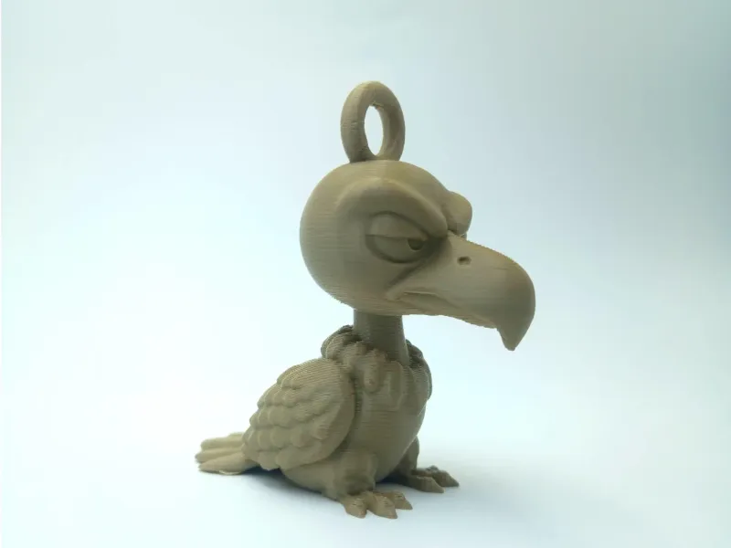 🦅 Chaveiro de Urubu Rabugento – Cartum de Atitude para Impressão 3D M