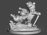 bears ski winter scene-1