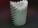 Vaso da fiori con ingranaggio a spirale-1