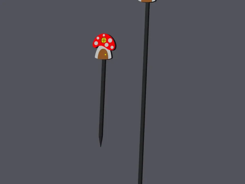 Mushroom House - Cocktailset with stick & pick v1