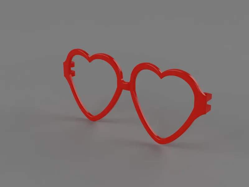 frame heart san valentine glasses