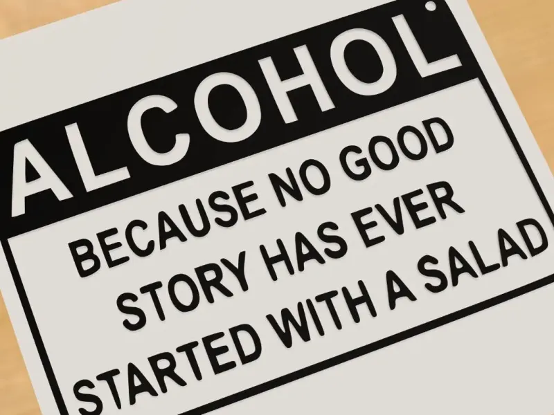 Alcohol vs Salad