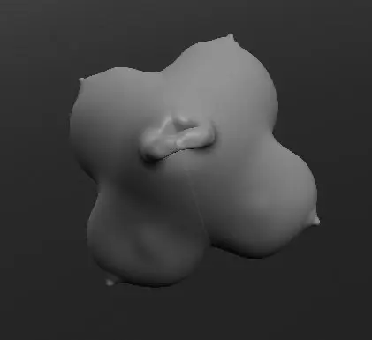 Boobs keychain 4d