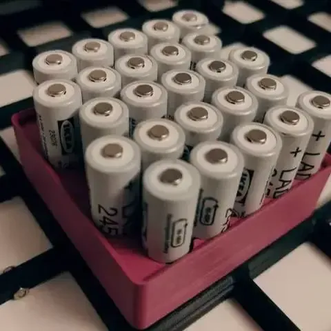 Gridfinity AA Battery holder