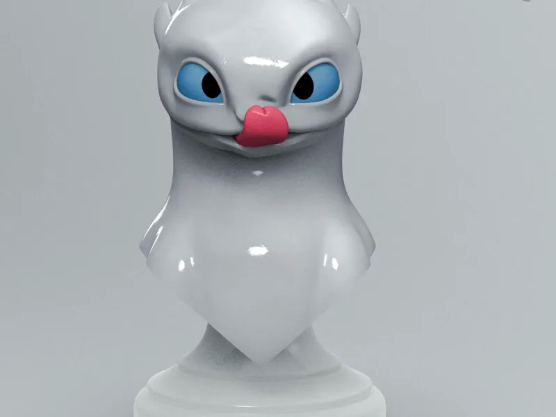 Light Fury – Bust | STL + Colored 3MF (FREE)