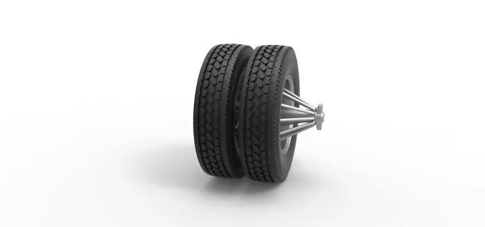 Vehicles & Machinery STL Download - Rear custom Slab wheel of semi ...