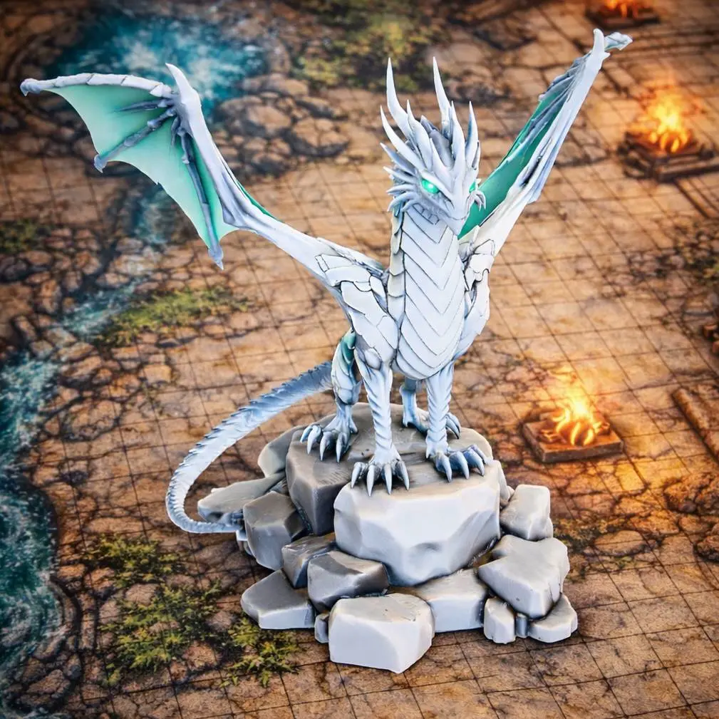 Azure dragon D&D tabletop miniature