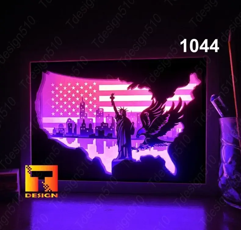 New York City light box (shadow box)
