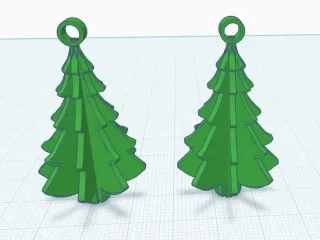 Mini Christmas tree Earrings