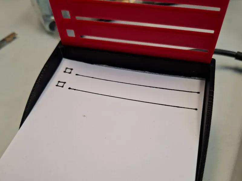 Printable To-Do list notepad box with line and checkbox