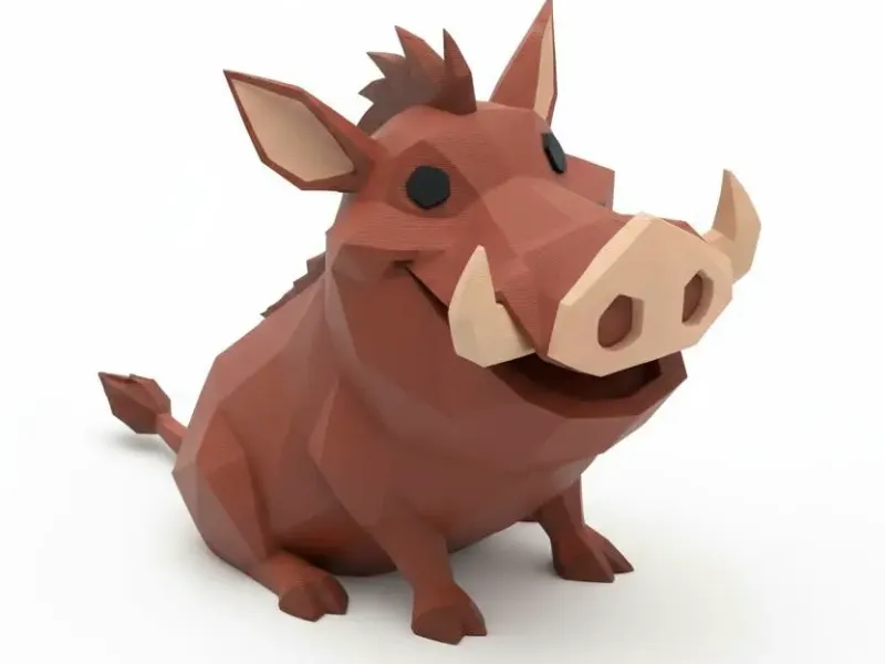 Pumba Chibi Figure 🐗😄